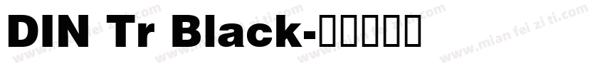 DIN Tr Black字体转换